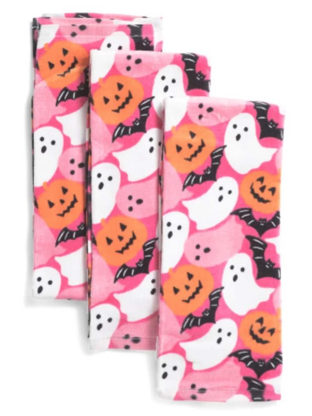 Cupcakes & Cashmere NWT 3Pk Pumpkins, Ghosts & Bats Kitchen Towels